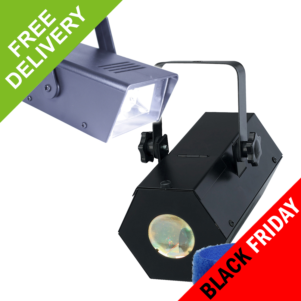 Soundlab Moonflower LED Colour Light + Power Strobe Party Disco DJ Lighting