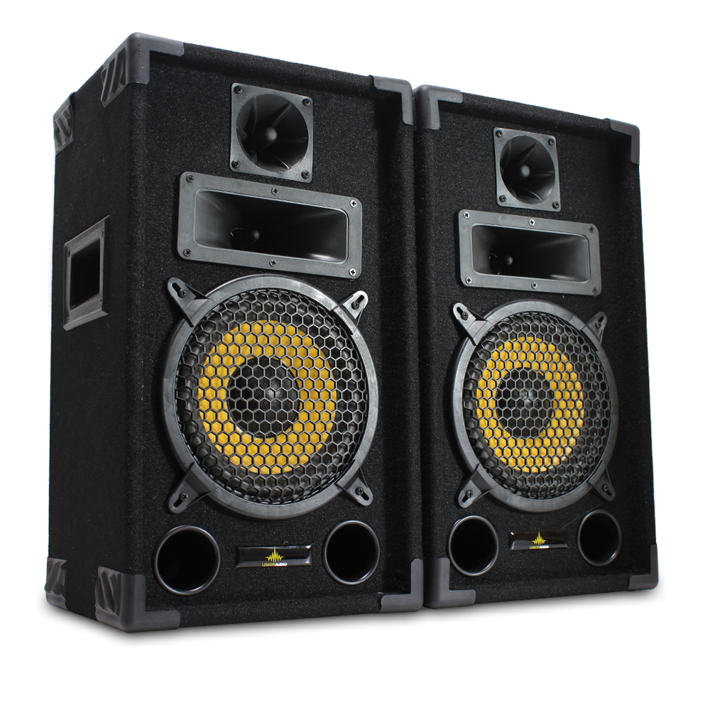 Pair of Lemon Audio 8" ECO8 Passive Disco Speakers Mobile DJ House