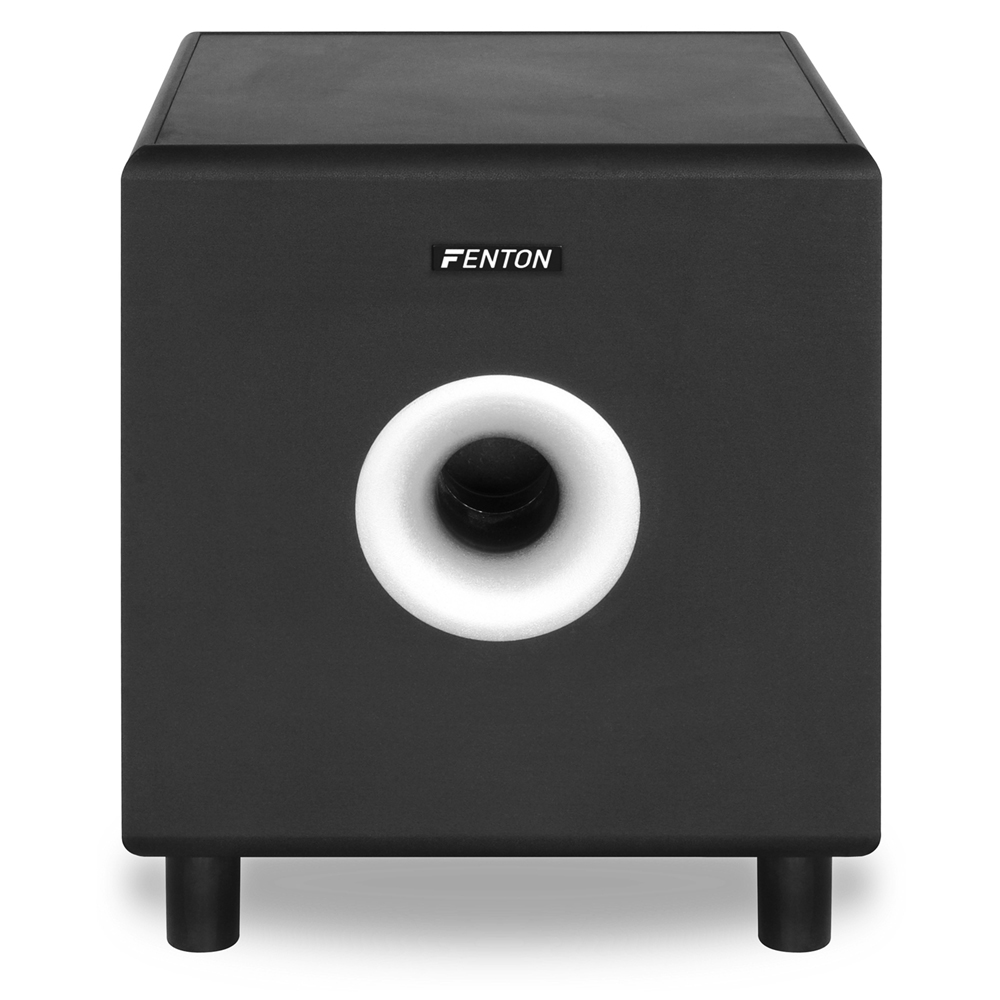 200 WATT ACTIVE SUBWOOFER 8" BLACK HOME HIFI CINEMA BASS SPEAKER