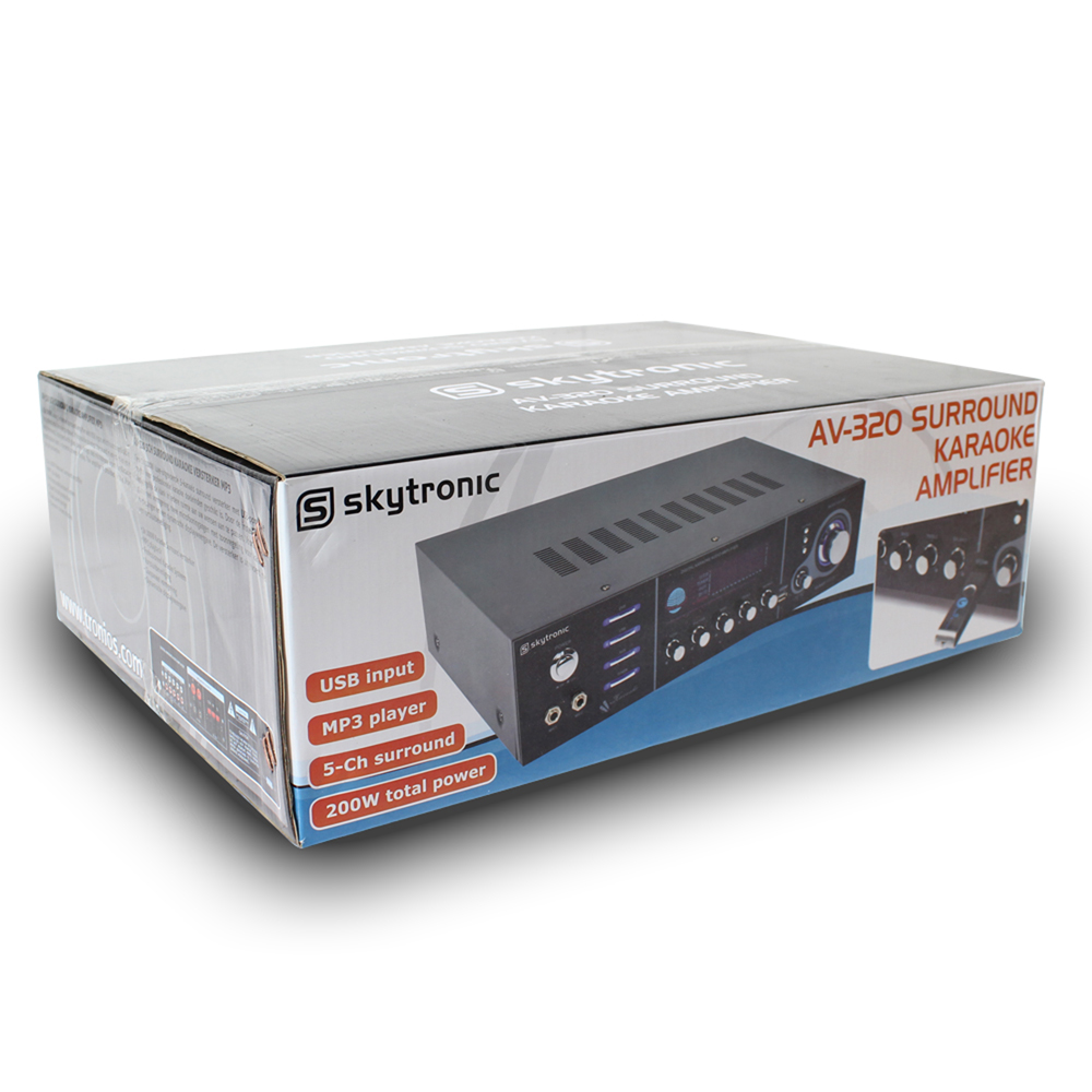 Skytronic Surround Sound Karaoke AV Receiver Amplifier Party Home Hifi