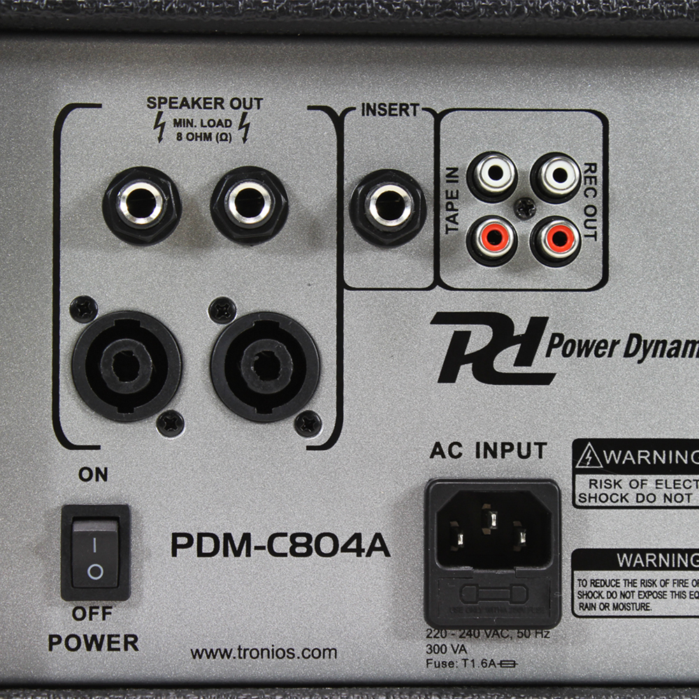 PD Powered Mixer Amplifier 4 Channel Live Stage Sound PA System DJ Band