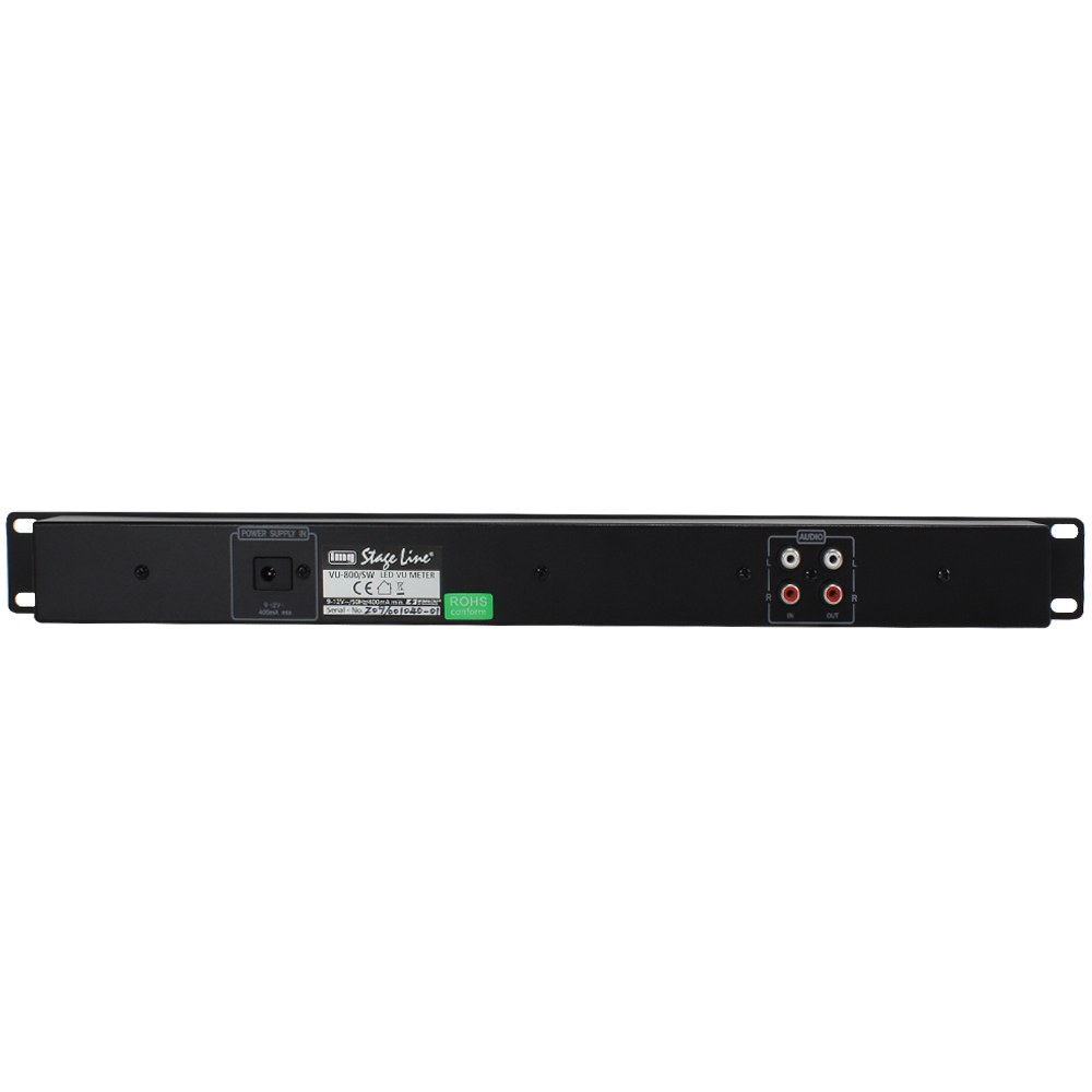 Stage Line VU800 SW LED Audio DB VU Display Level Monitor Rack Unit EBay