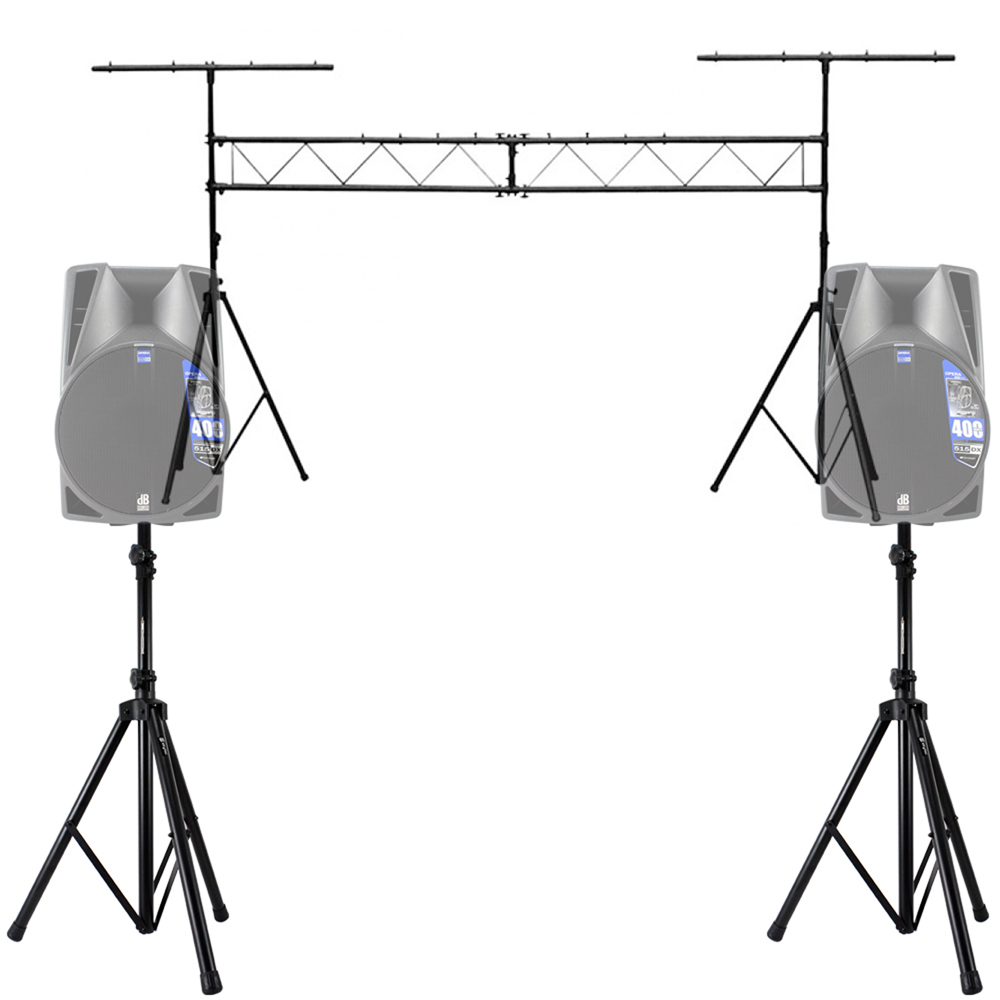 NEW Overhead Disco DJ Lighting Truss Bridge Goal Post + Speaker Stands