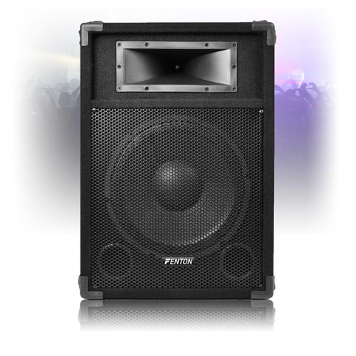 Fenton 12" CSA-12 Active Powered Karaoke PA Speaker Disco DJ Sound System 600W