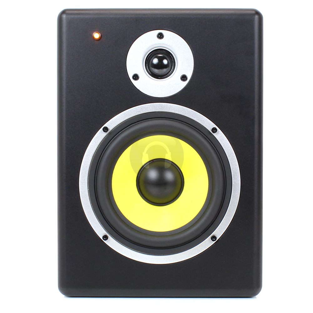 Pair Active 200W 6.5Inch DJ Home Recording Studio Monitor Kevlar Woofer