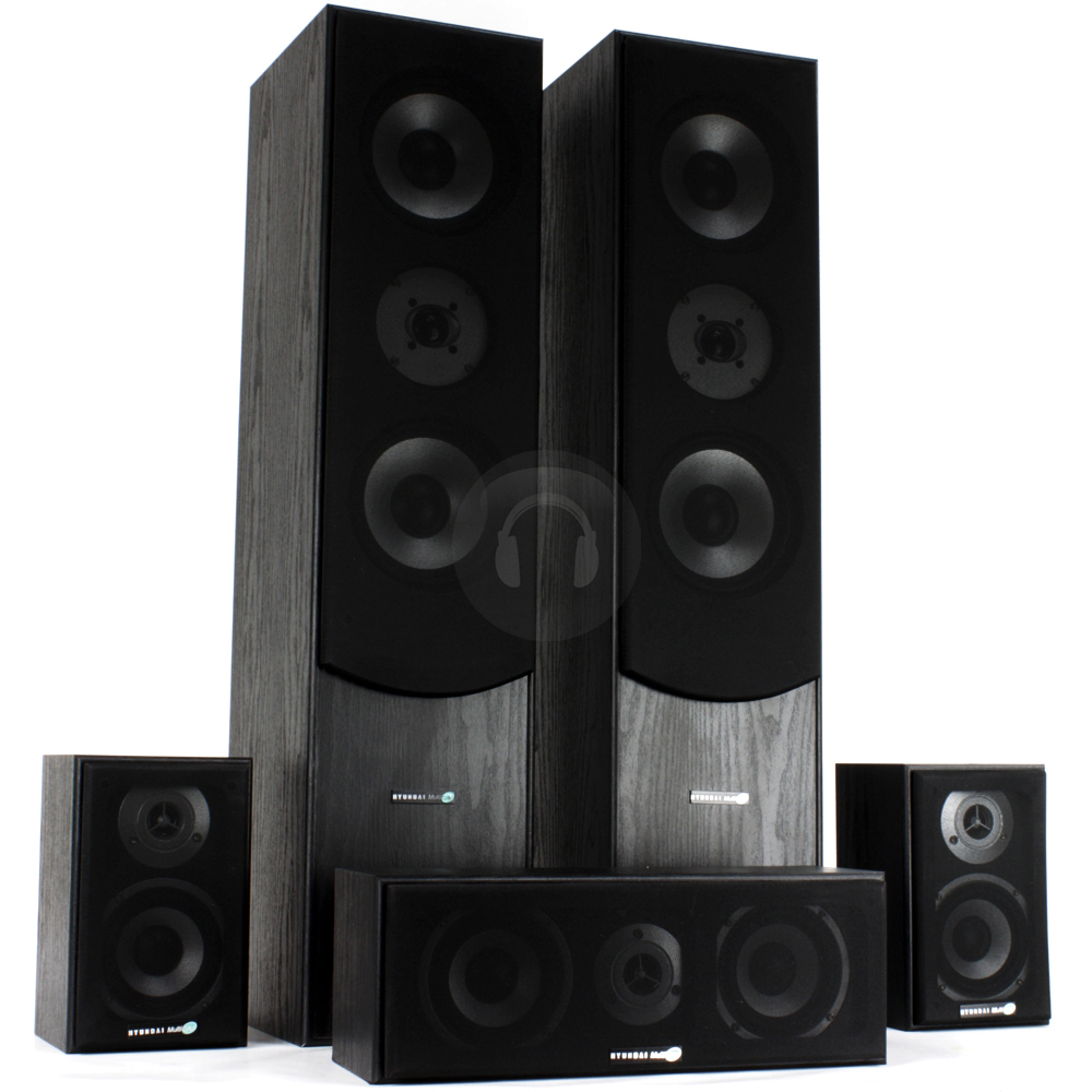 5.1 Hifi Surround Sound System Tower Speakers Subwoofer Amp Home Cinema