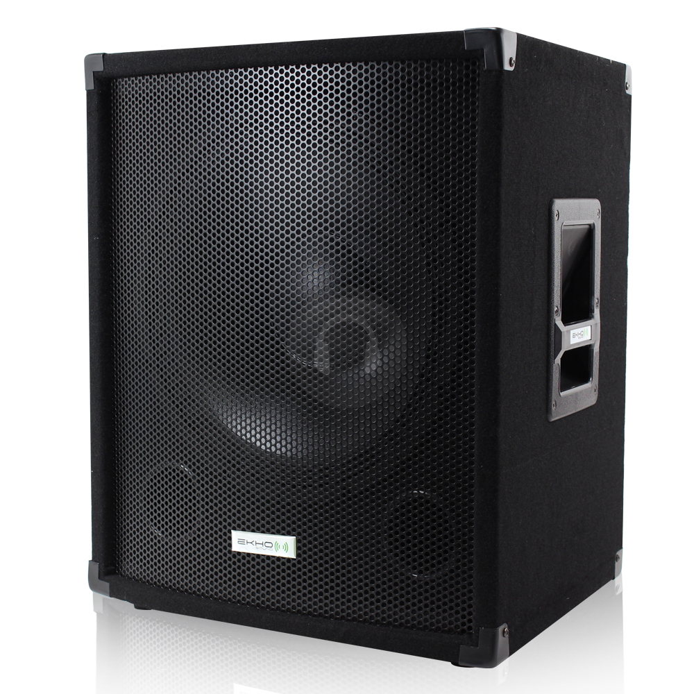 EKHO 800W VX 15" SUB SPEAKER WOOFER BASS BIN DJ DISCO PA SYSTEMS eBay