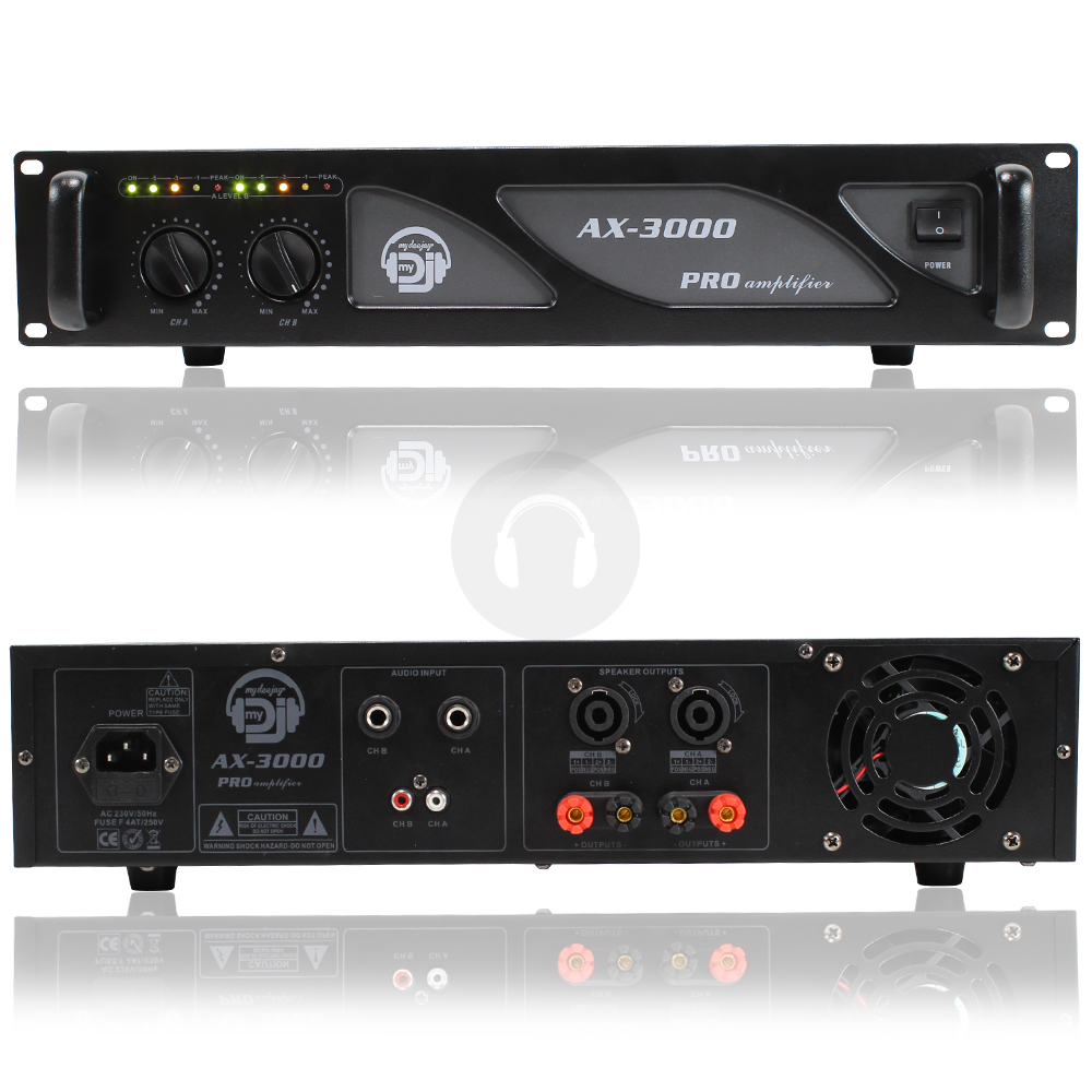 MyDeeJay AX Series Amplifiers Karaoke Party PA Amp DJ Sound System 500W - 3000W - Picture 3 of 5