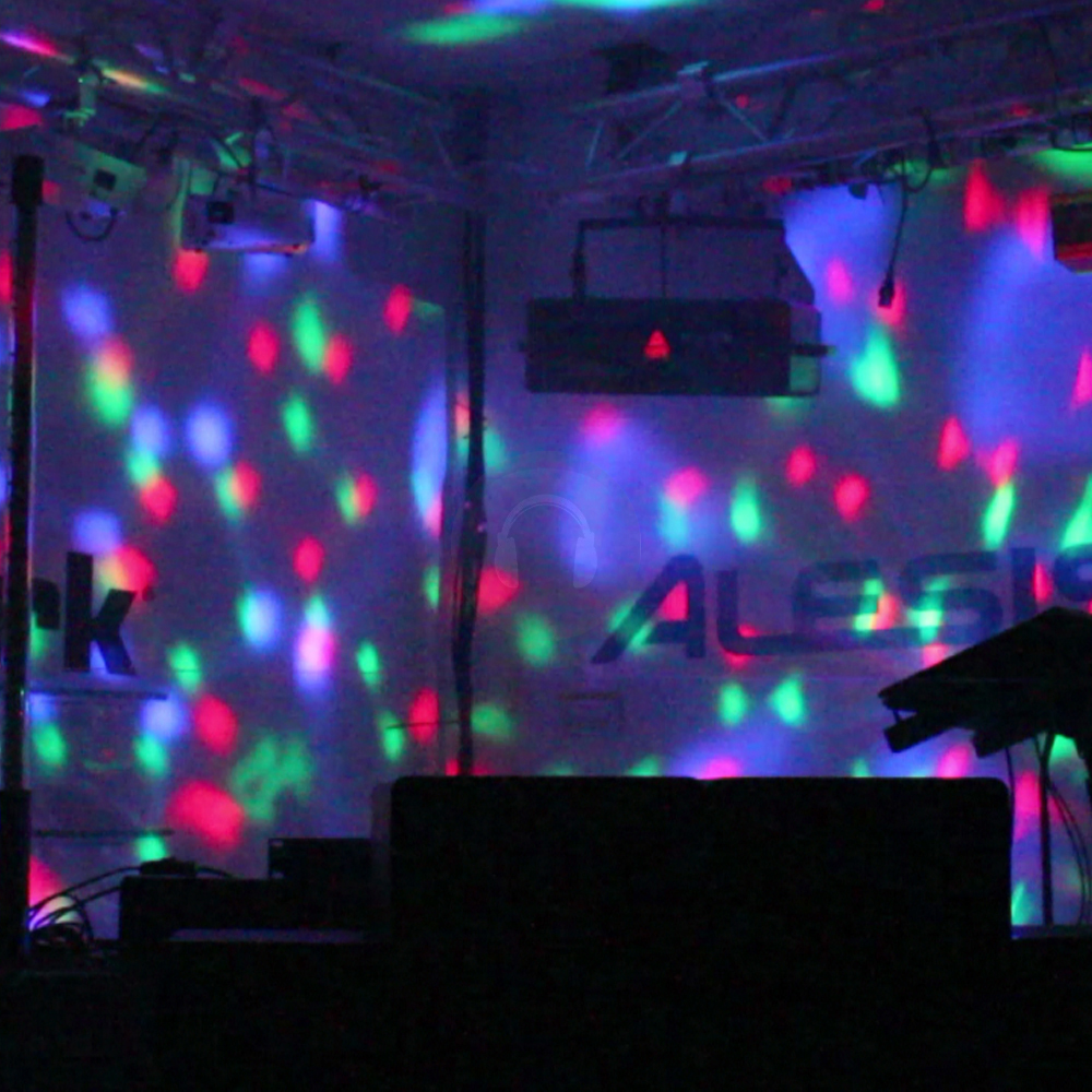 Rotating Mini RGB LED Disco Glitter Ball Light Bulb Effect E27