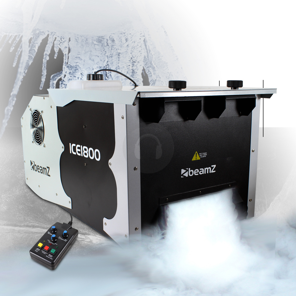Beamz ICE1800 Low Fog/Dry Ice Effect Machine + 1L Fluid 1800W eBay