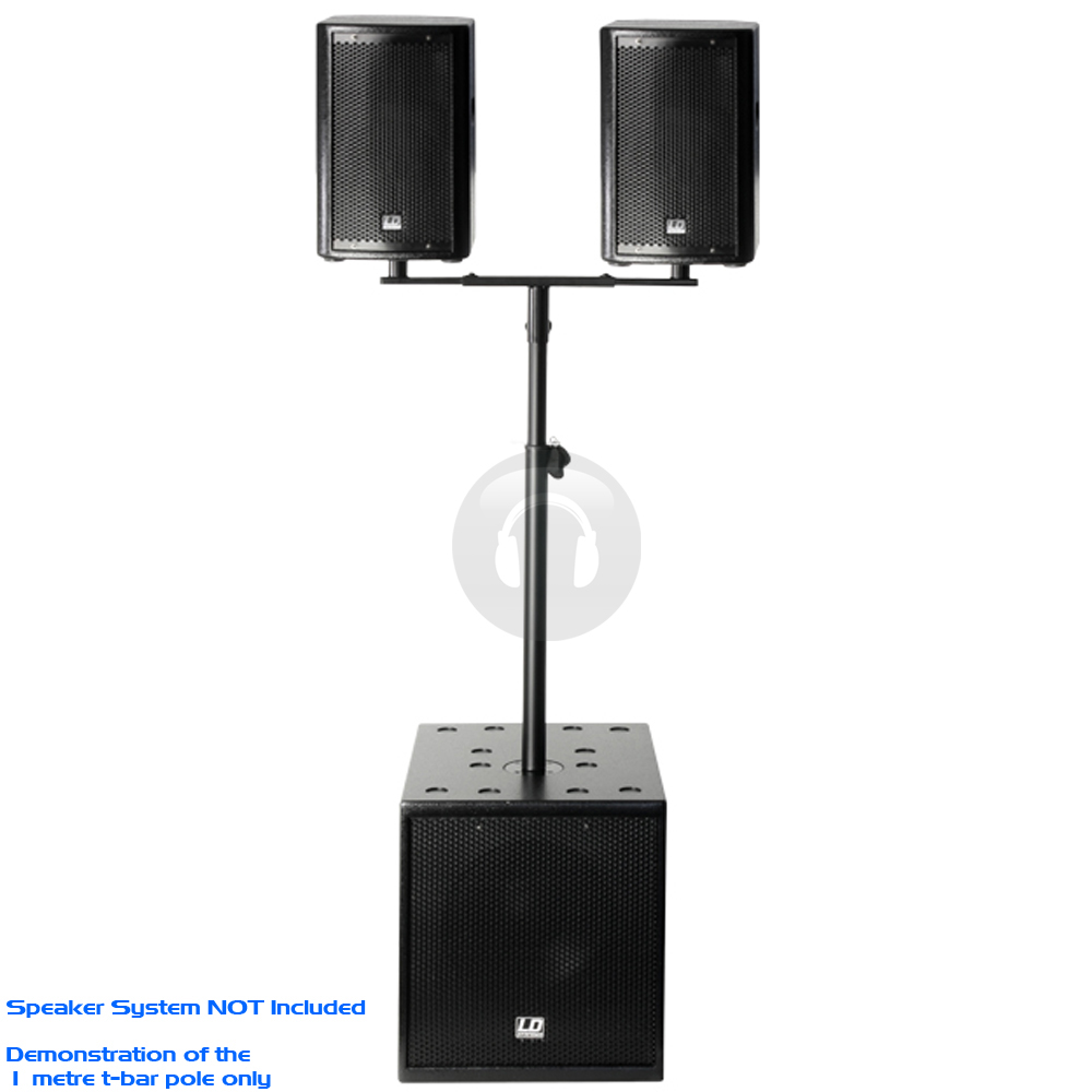 35mm Dual Double Speaker Tripod Pole Mount T bar Bracket Adapter Attachment 1M eBay