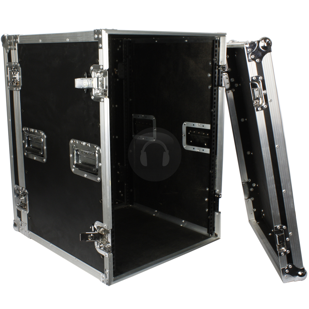 New 19 Inch 16U Flightcase Equipment Flight Case Rack Mountable DJ