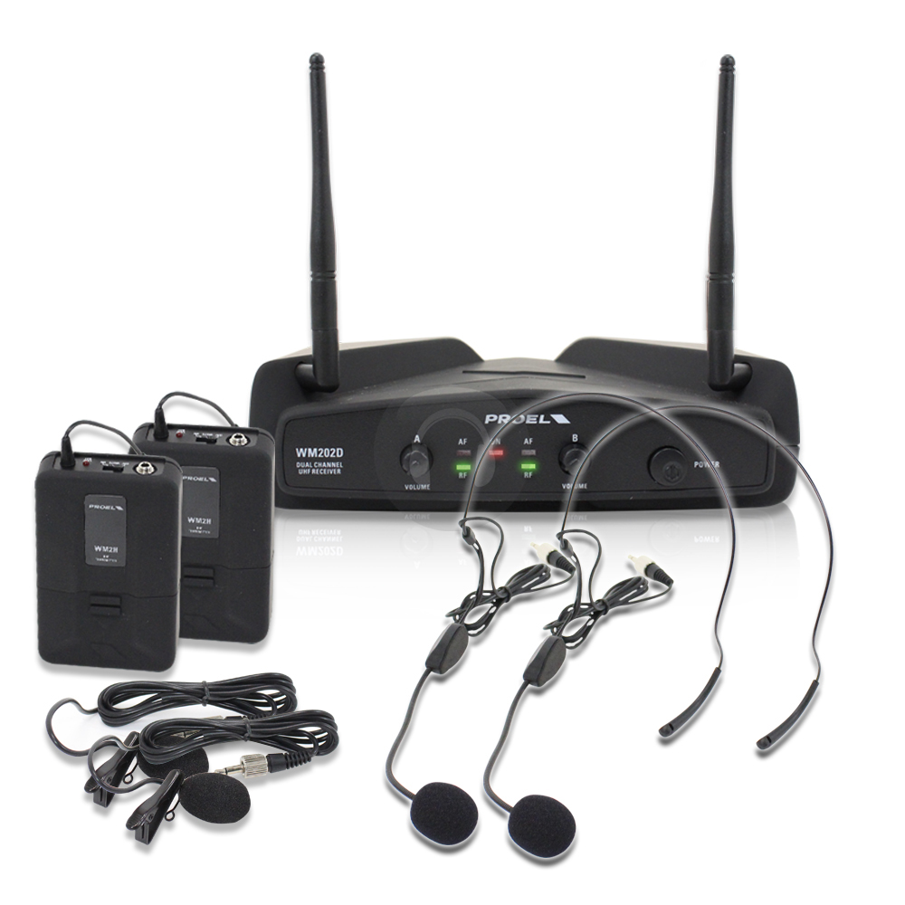 Skytec 8" Active Powered Portable PA Speaker Wireless Headset Mic System 80W eBay