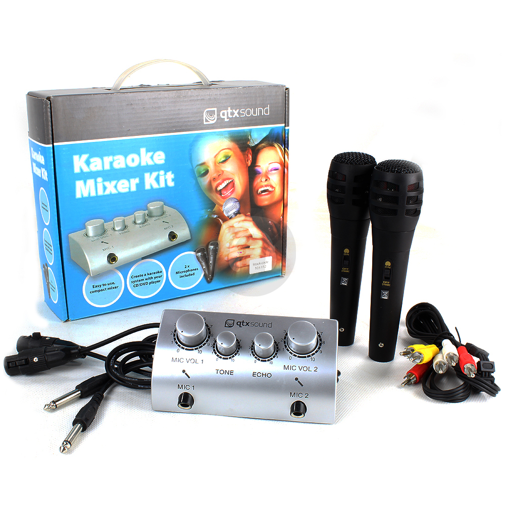 Cheap Skytec Karaoke Mixer Microphone Kit eBay