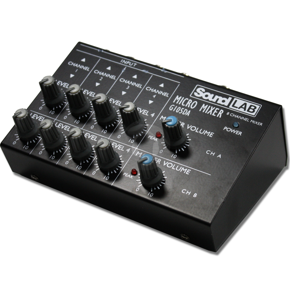 4 Channel Stereo Microphone Mic Volume Mixer DJ PA eBay