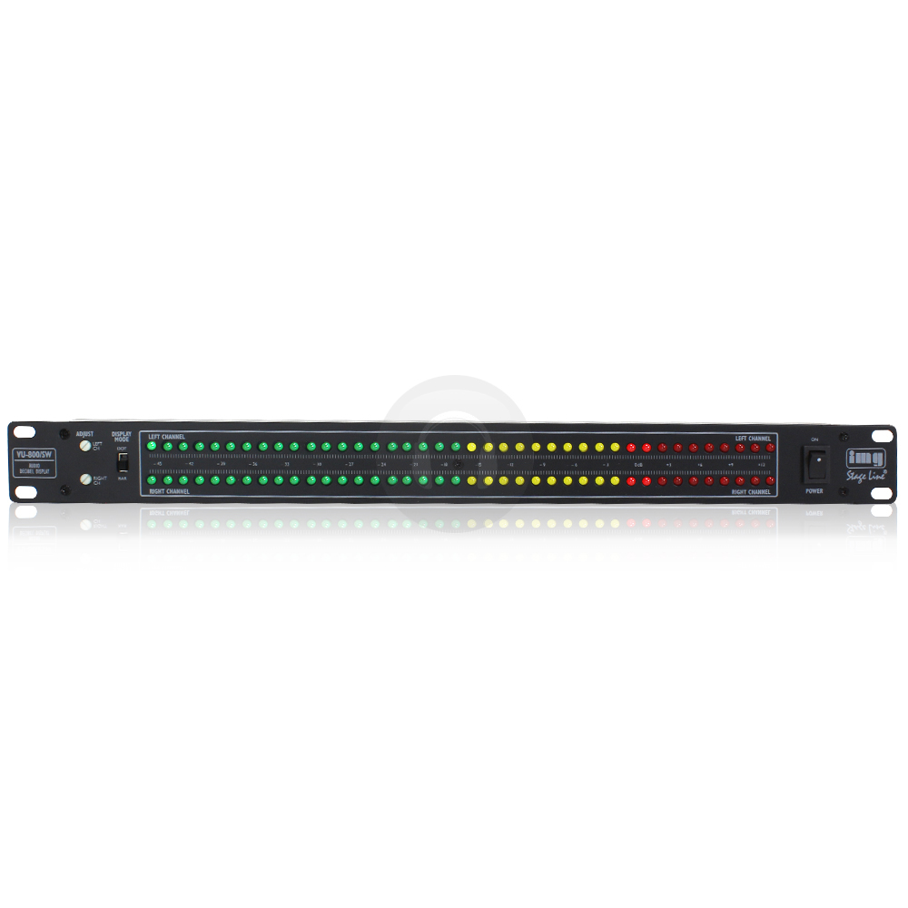 2x Stage Line VU800/SW LED Audio dB Display Sound System Level Meter Rack Mount eBay