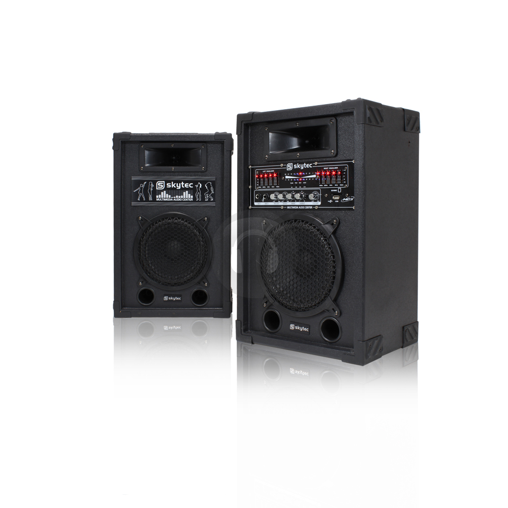 Home HiFi 600W Active PA Disco Karaoke Speaker USB MP3 Instructor Sound