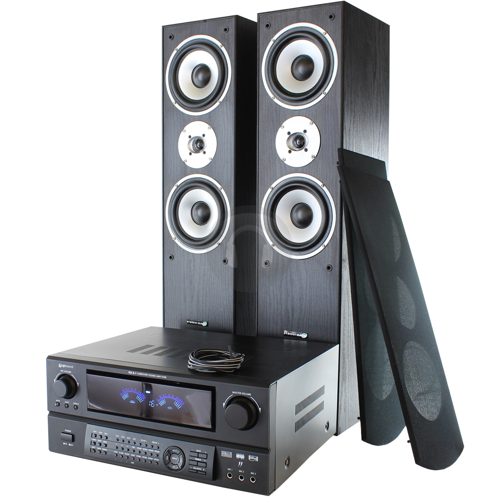 NEW HOME CINEMA HIFI STEREO SPEAKER SYSTEM + 5.1 SURROUND SOUND