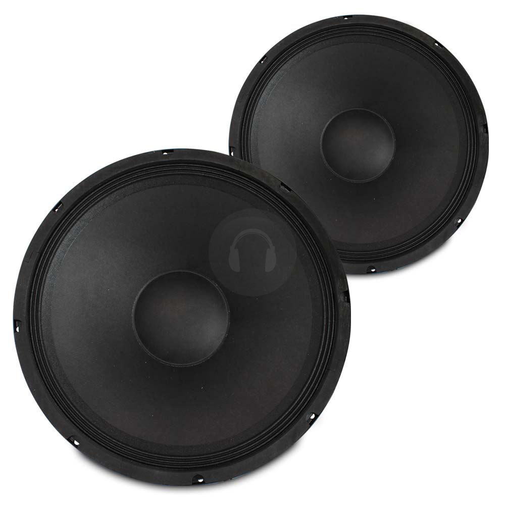 2x Peavey 18" Subwoofer Bass Drivers Replacement Spare Speaker Parts