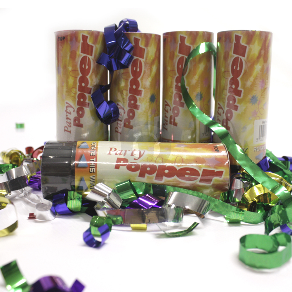 24 Pack Spring Loaded Party Poppers Confetti Cannons eBay