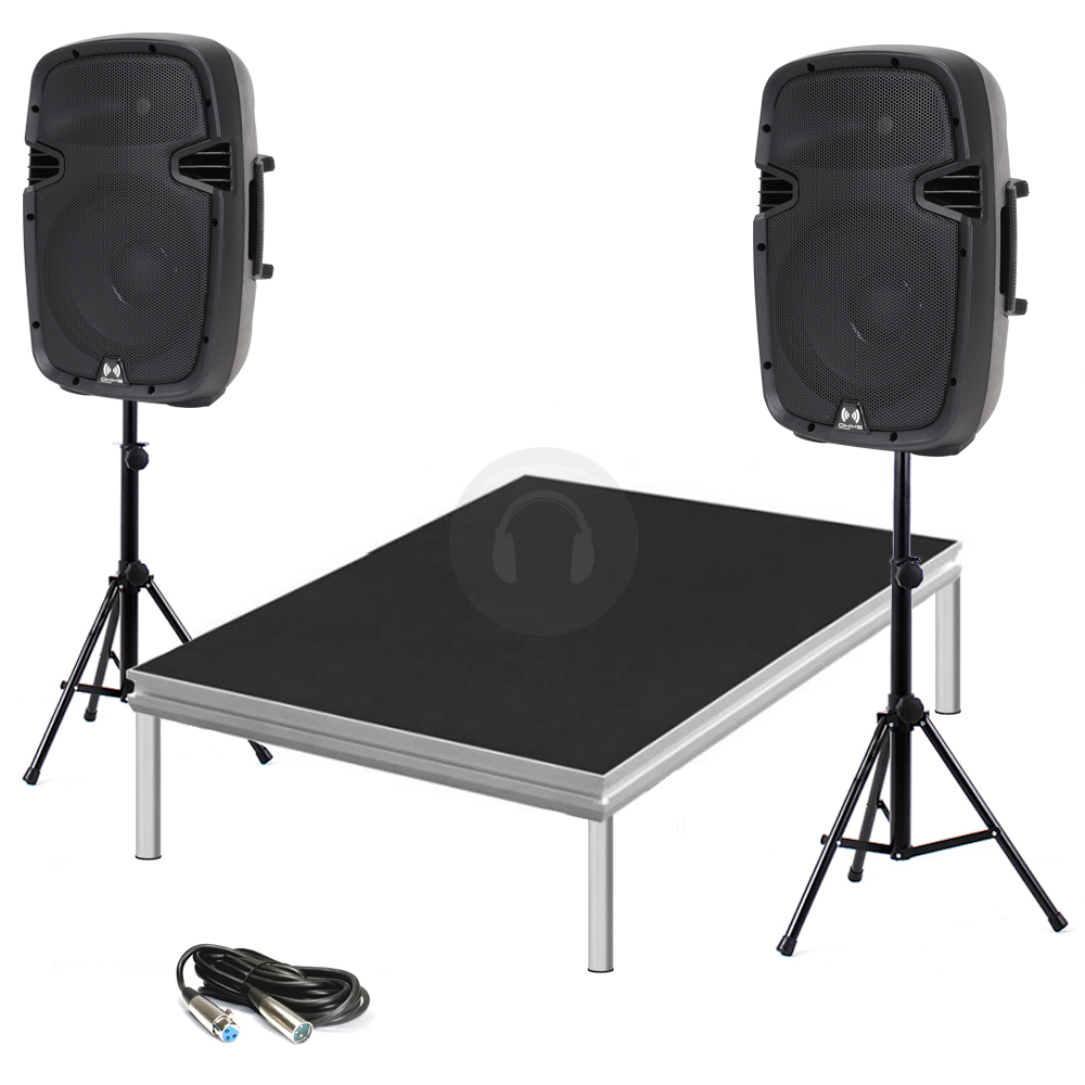 Presentation Podium Church School Portable Stage PA + Speakers System