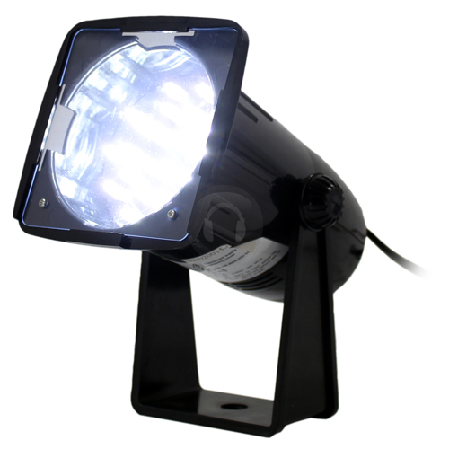 SoundLab 3W White LED Siren Strobe Disco Party DJ Bright Flashing
