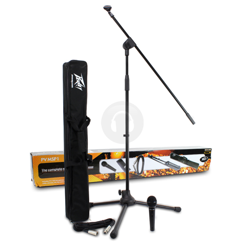 Peavey PV-MSP1 Microphone Set with Stand, Case and Cable