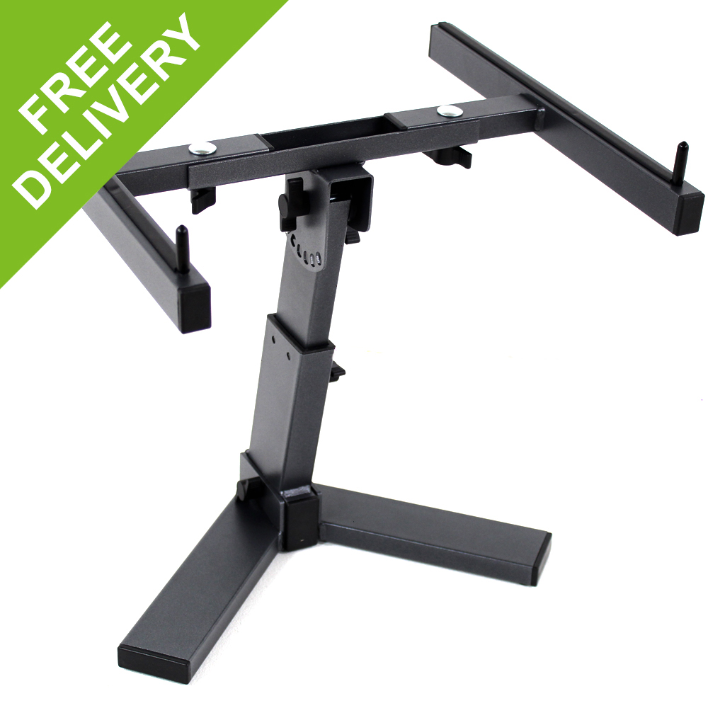 Ekho Black Adjustable Desktop Laptop Mixer DJ Equipment Stand eBay