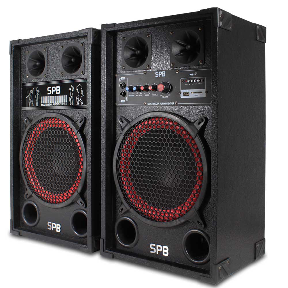 Fenton 178.440 SPB10 10 Inch Active Passive Speaker Set 600W eBay