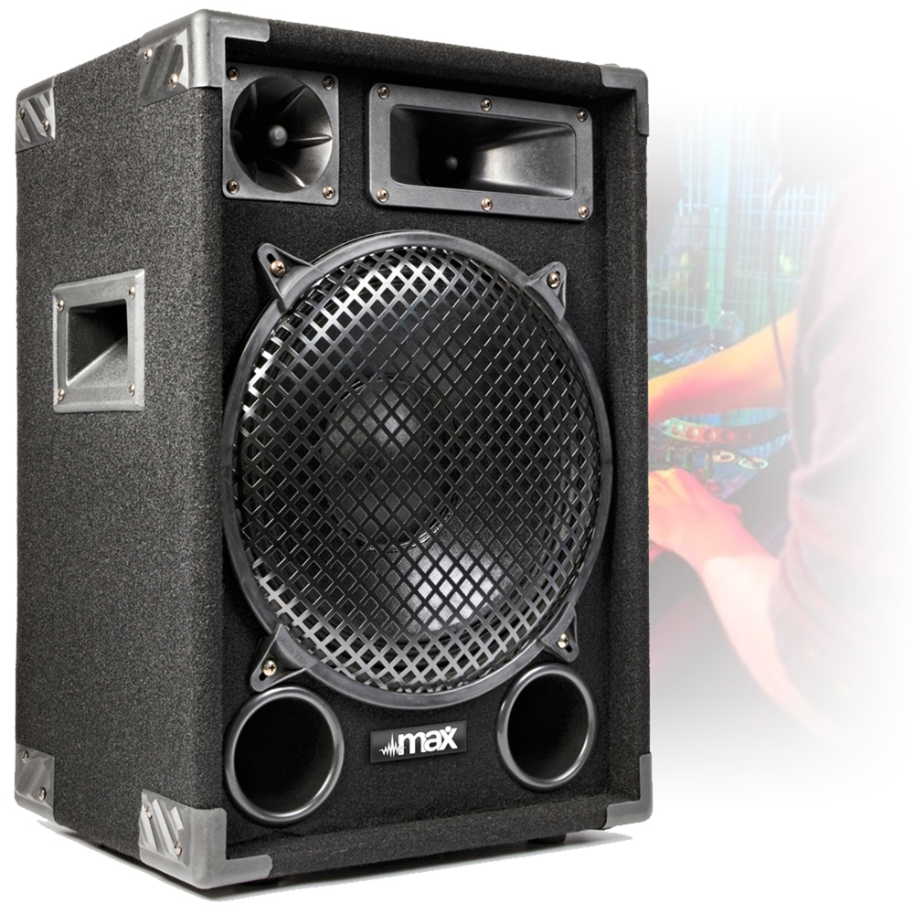 Pair MAX SP12 12" Mobile DJ Disco Party PA Full Range Speakers w