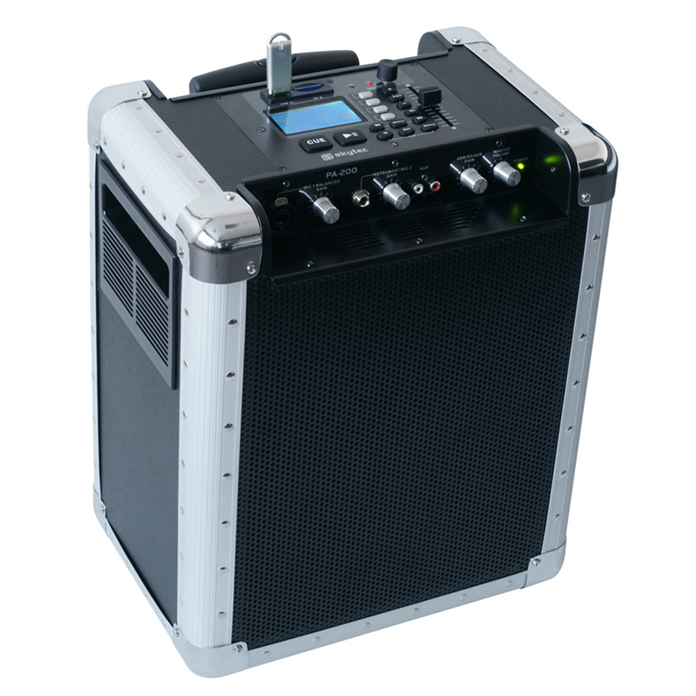 Battery Powered Portable PA System USB/MP3 Bluetooth Loud Speaker