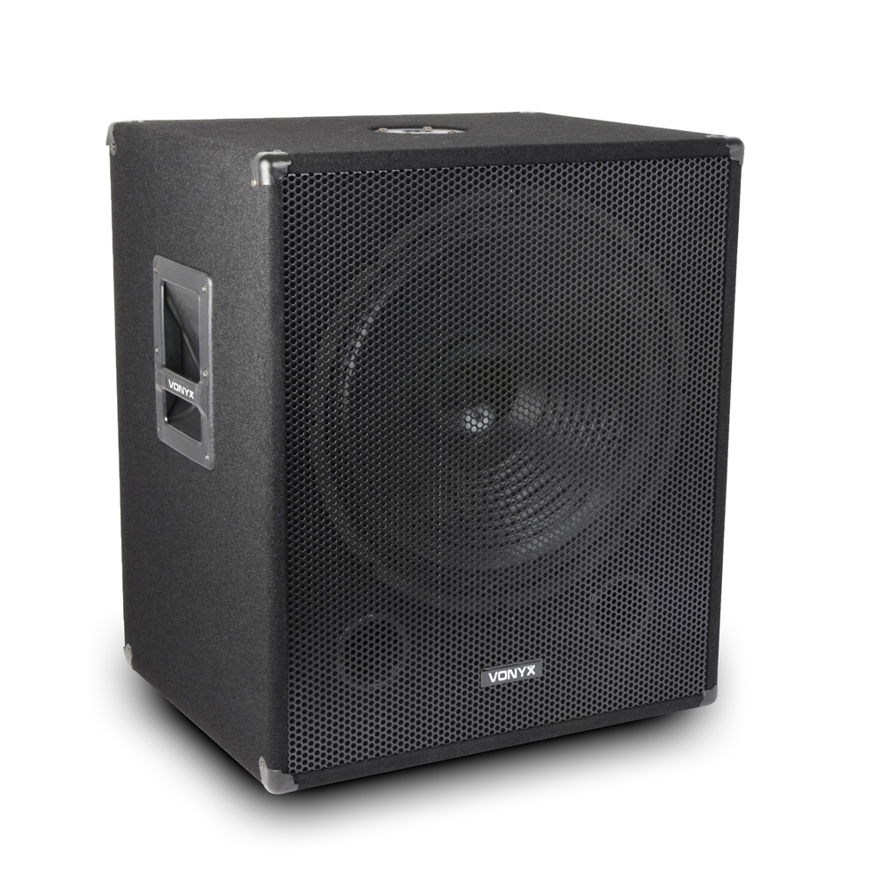 Speakers and Amplifier PA DJ Disco Package, 15" Tops 18" Bass Bin Subs