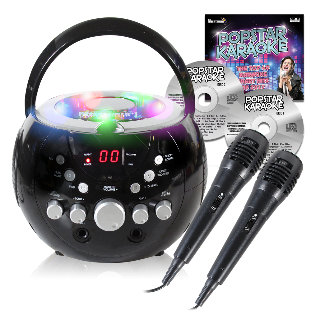 Mr Entertainer KAR121 Kids Karaoke Machine CDG Bluetooth