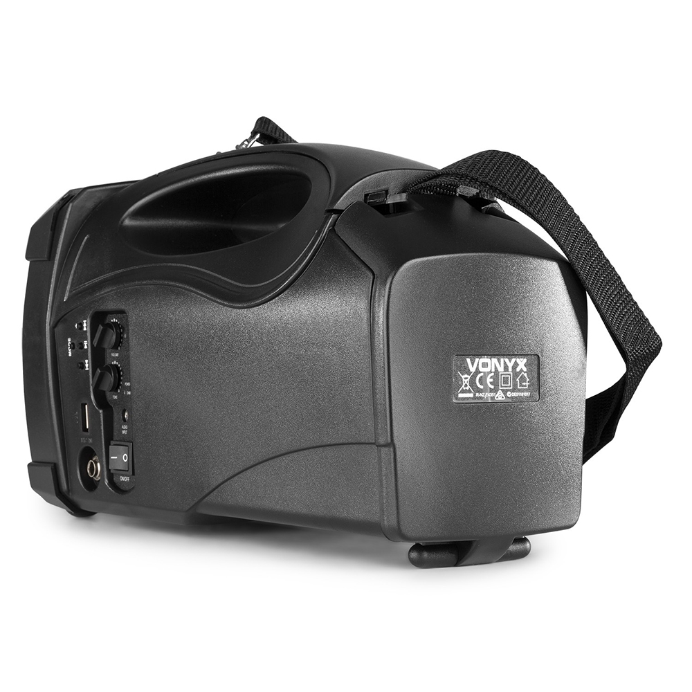 Vonyx ST014 Handheld Portable PA Speaker System Back View