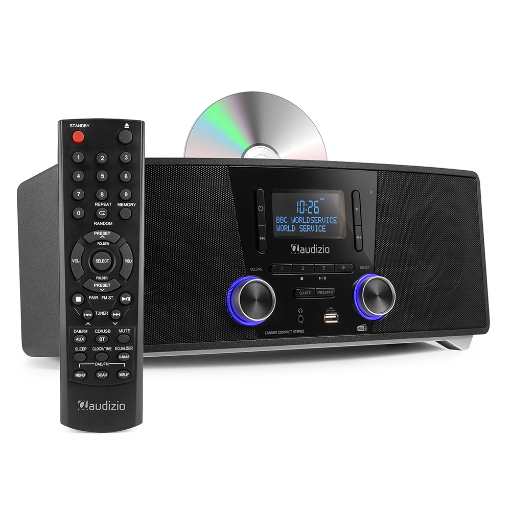 Audizio Cannes DAB+ Stereo Radio with remote control