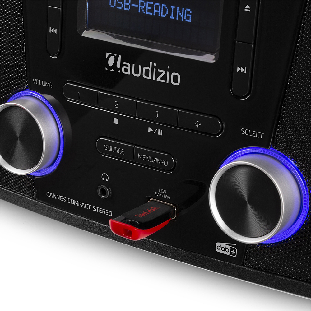 Audizio Cannes DAB+ Stereo Radio close-up