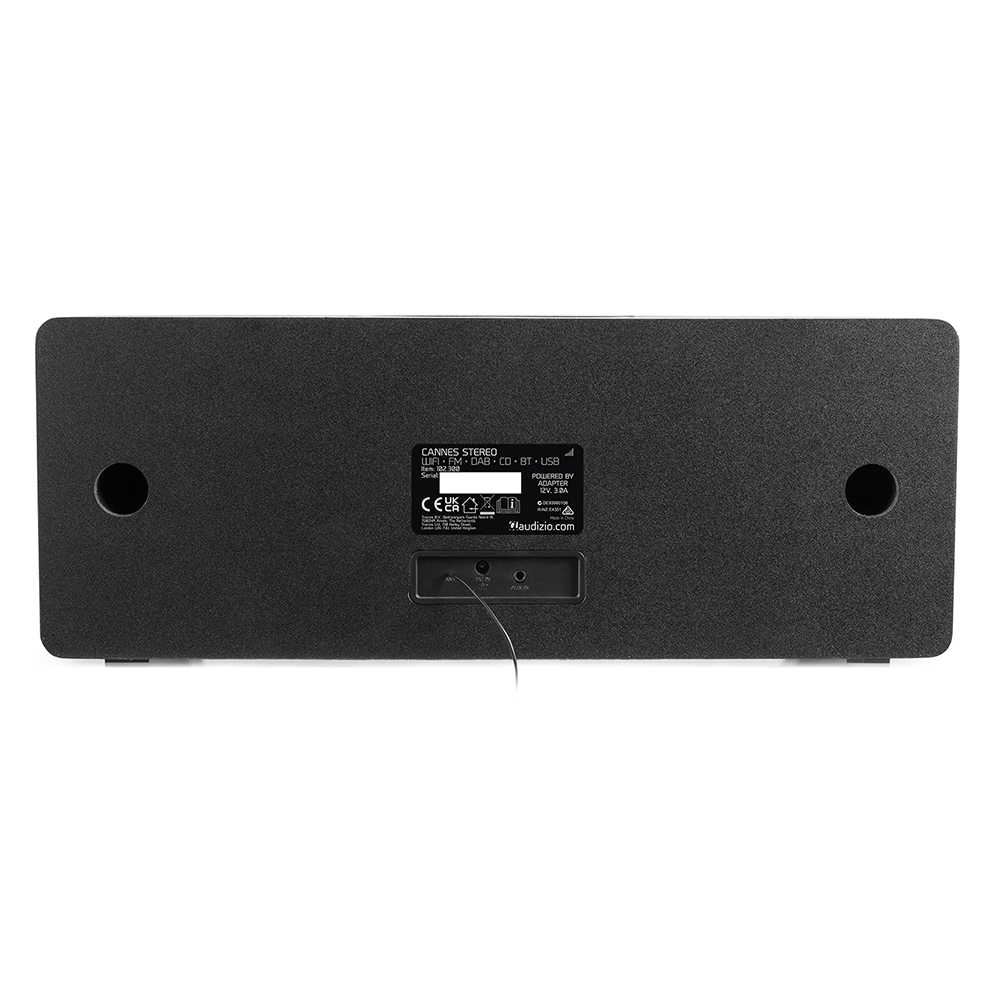 Audizio Cannes DAB+ Stereo Radio Back