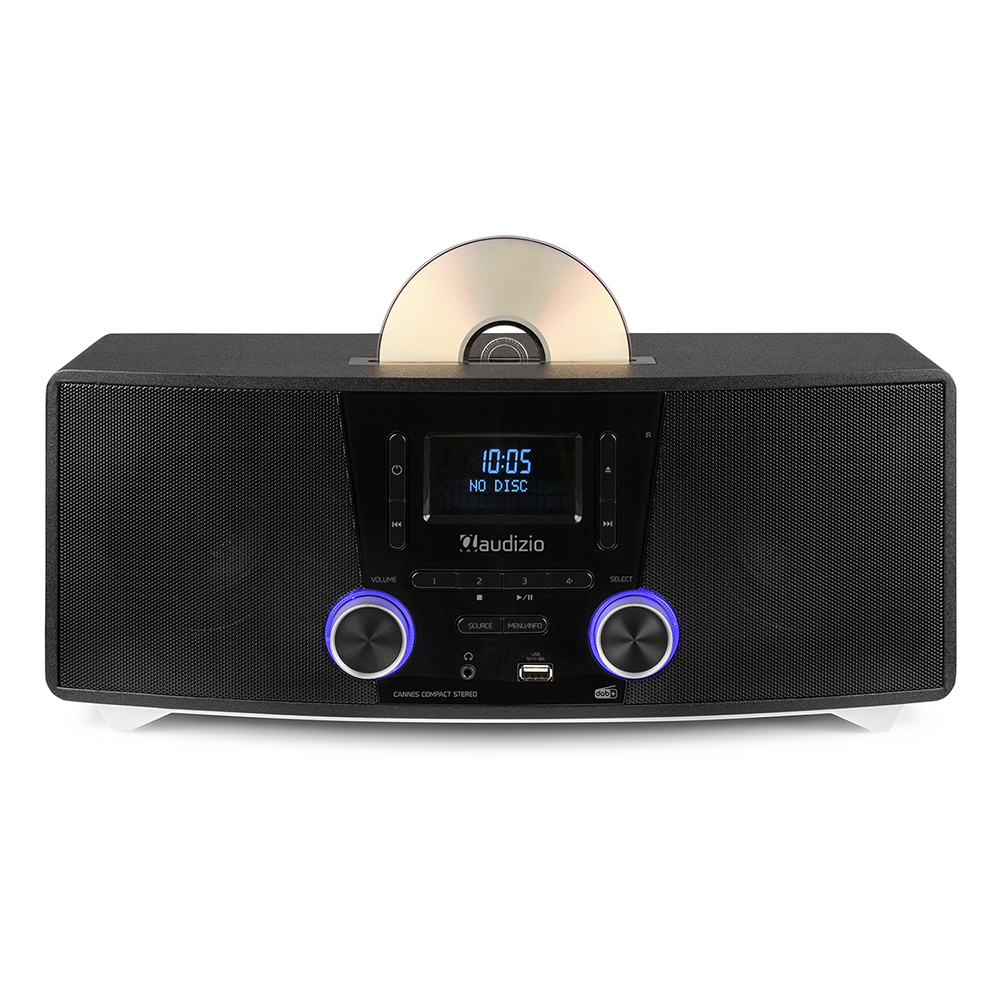 Audizio Cannes DAB+ Stereo Radio & CD Player with Bluetooth