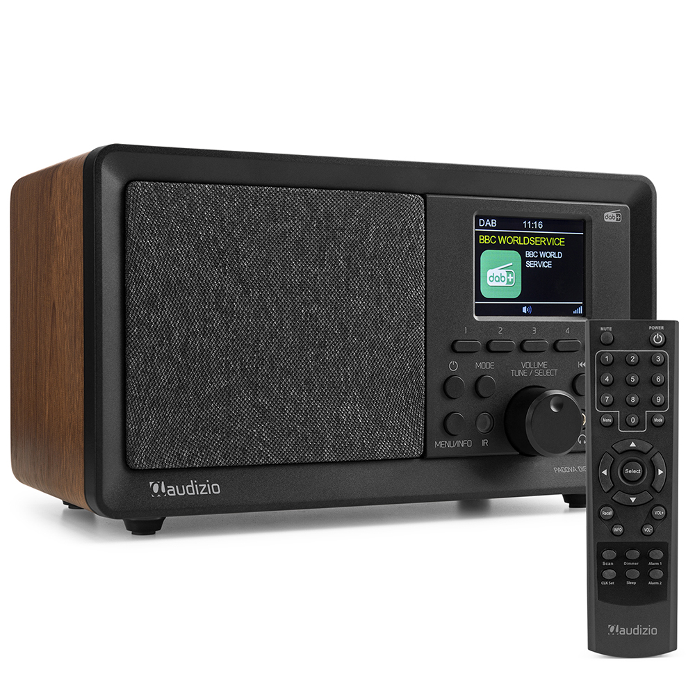 Audizio Padova DAB Radio With DAB+ & Bluetooth - Wood