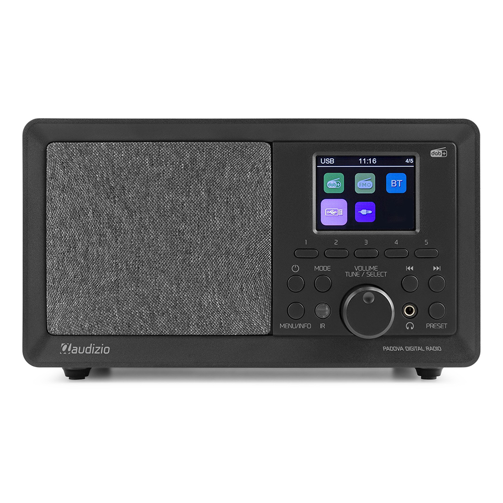 Audizio Padova DAB Radio With DAB+ & Bluetooth - Wood