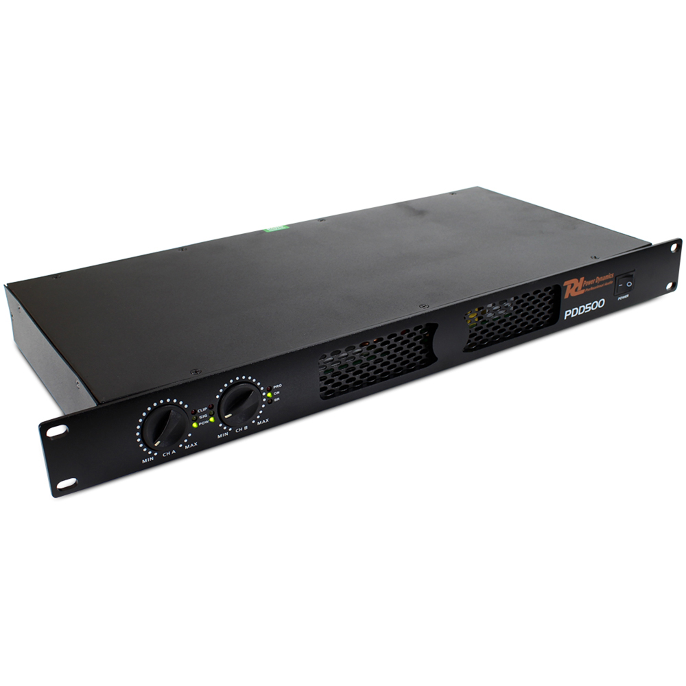 RAW POWER PD D500 1000W PA DJ AMP Lightweight 1U Digital Sound System Amplifier eBay
