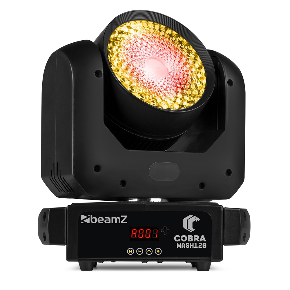 BeamZ Cobra Wash120 LED Moving Head Wash Light with LED Ring Side View