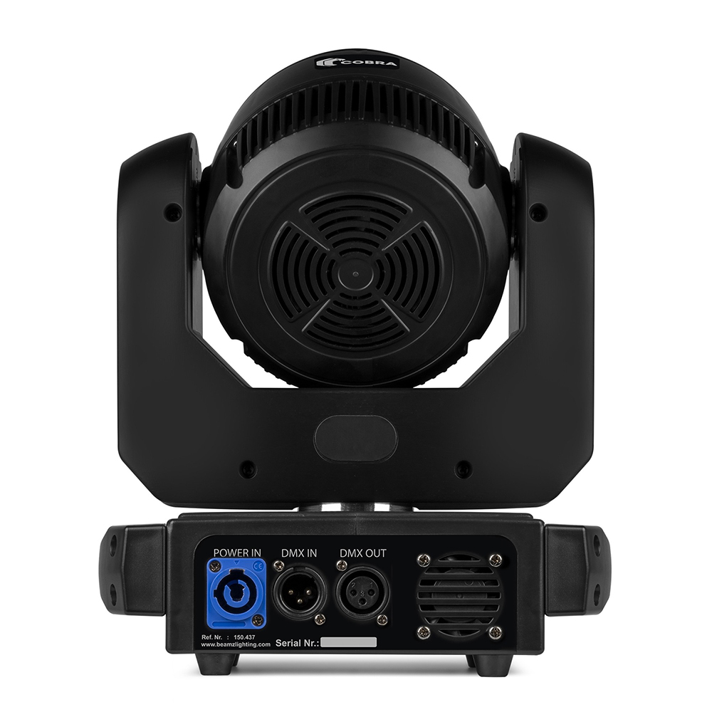 BeamZ Cobra Wash120 LED Moving Head Wash Light with LED Ring Back View