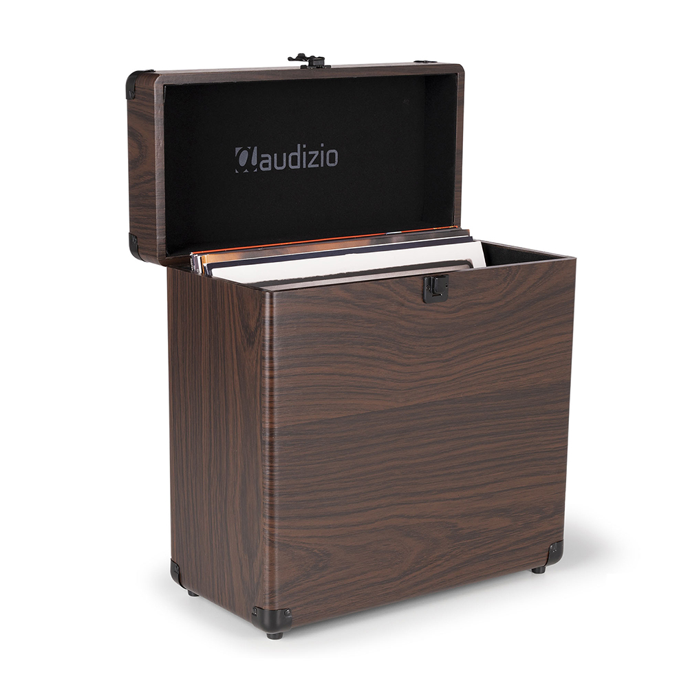 Audizio RC32 Vinyl Record Storage Case Wooden Finish