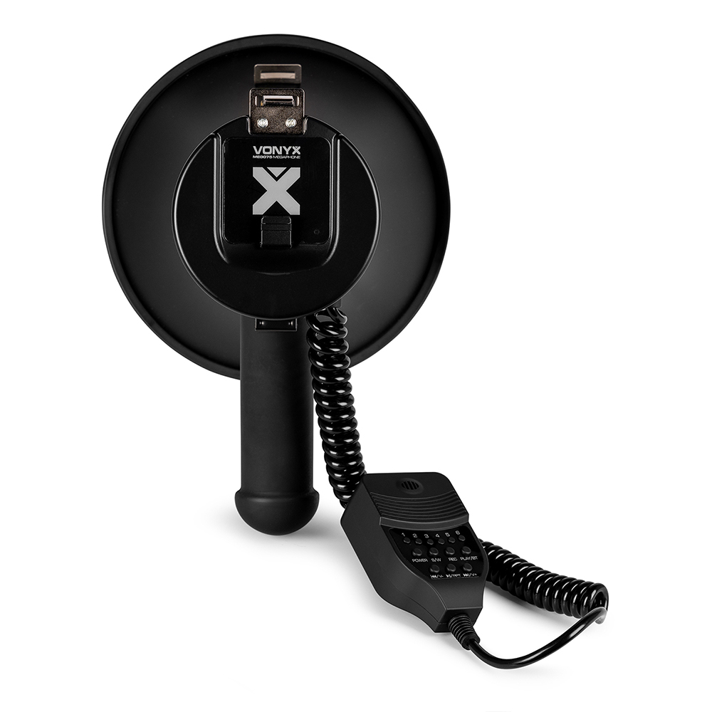 Vonyx MEG075 Premium Portable Megaphone Loudhailer Back View