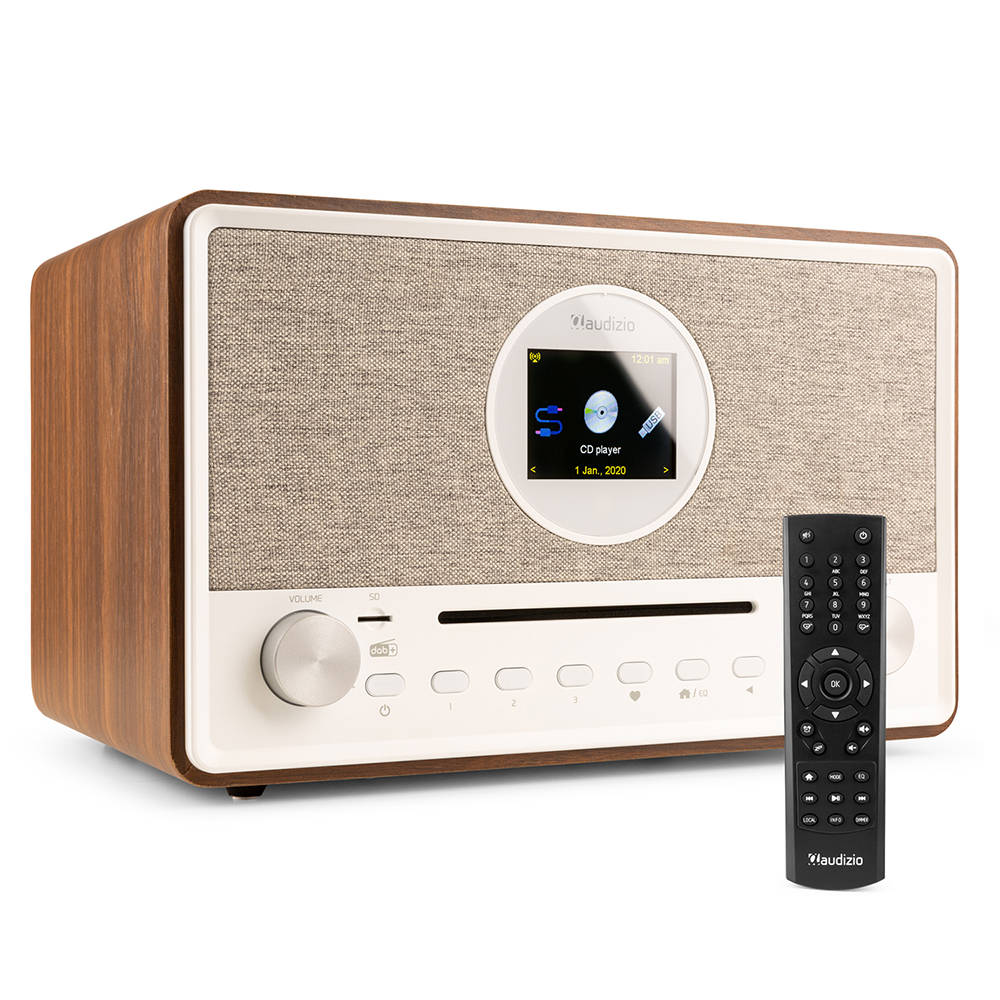 Audizio Lucca Internet DAB Radio and CD Player with Remote Control
