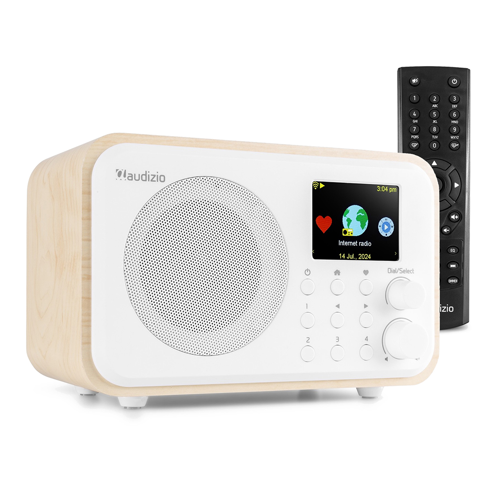 Audizio Vicenza Portable WiFi Internet & DAB Radio with DAB+ & Bluetooth - White