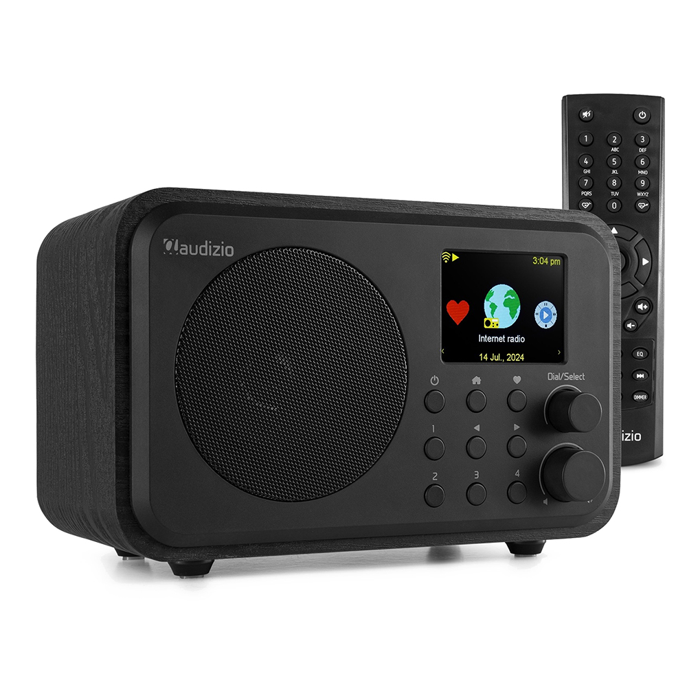 Audizio Vicenza Portable WiFi Internet & DAB Radio with DAB+ & Bluetooth - Black