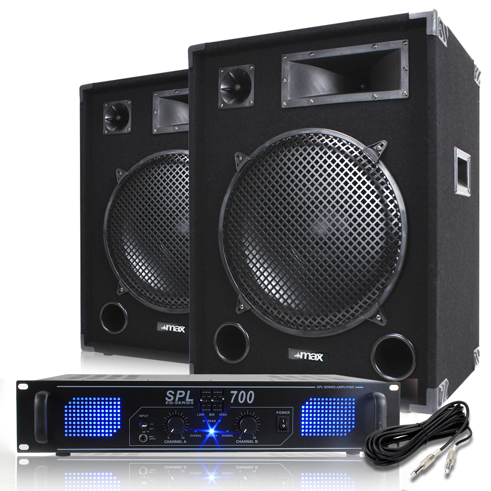DJ Amplifier and Speaker Package 700W