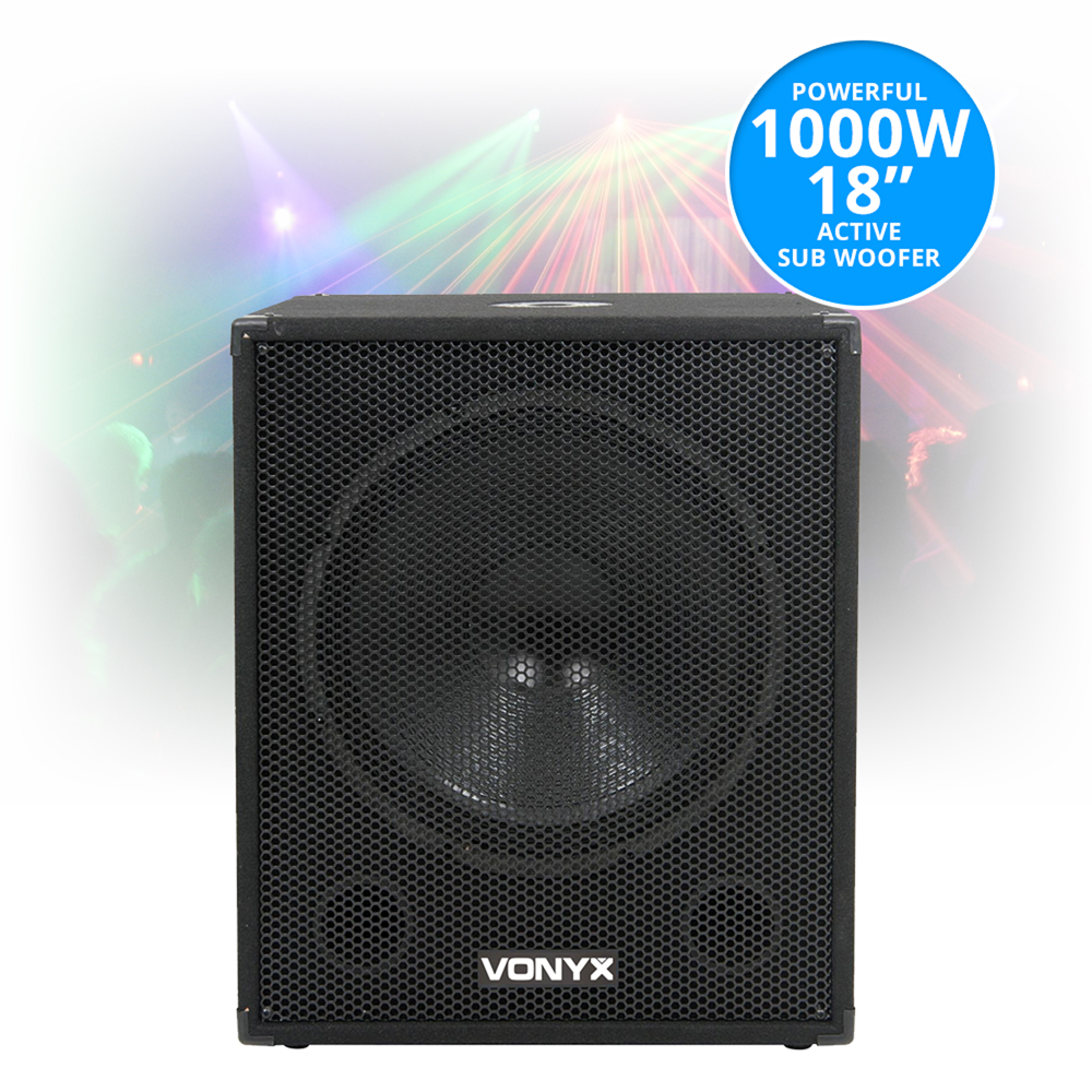 18 inch active subwoofer